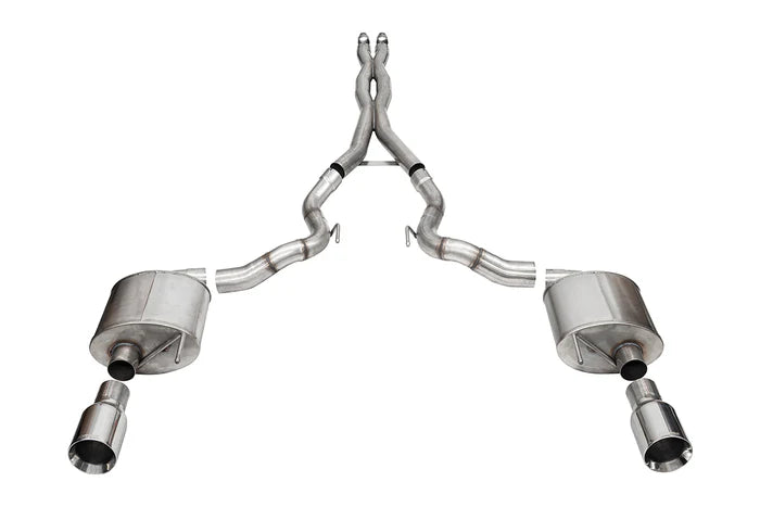 Corsa / 3.0 in Cat-Back 4.5 | 2024 Mustang GT Convertible (Non Active)