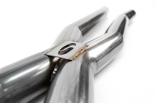 Steeda Mustang 5.0L Coyote 304 Stainless Resonator Delete X-Pipe (2015-2026)