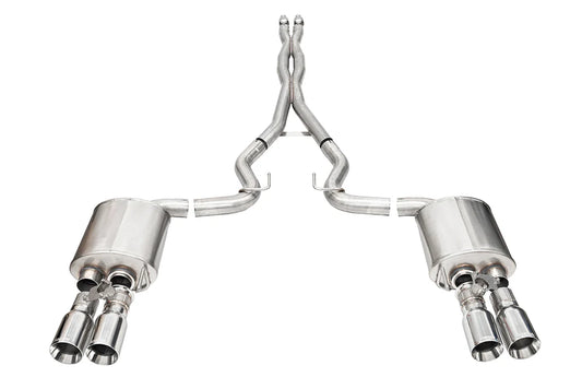 Corsa Xtreme / 3.0 in Cat-Back 4.0 | 2024 Mustang GT Coupe (Active Exhaust)
