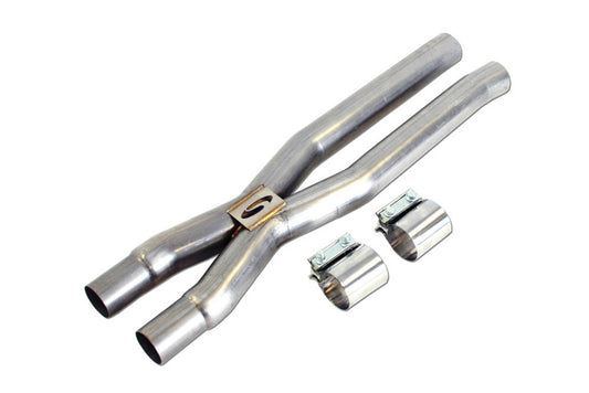 Steeda Mustang 5.0L Coyote 304 Stainless Resonator Delete X-Pipe (2015-2026)