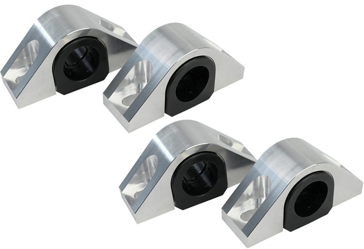 Steeda Mustang Billet 1-3/8" Front & 1" Rear Sway Bar Mount Kit - Poly Bushings (2015-2023)
