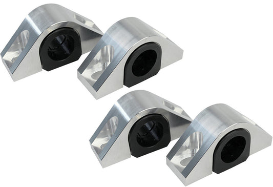Steeda Mustang Billet 1-3/8" Front & 1" Rear Sway Bar Mount Kit - Poly Bushings (2015-2023)